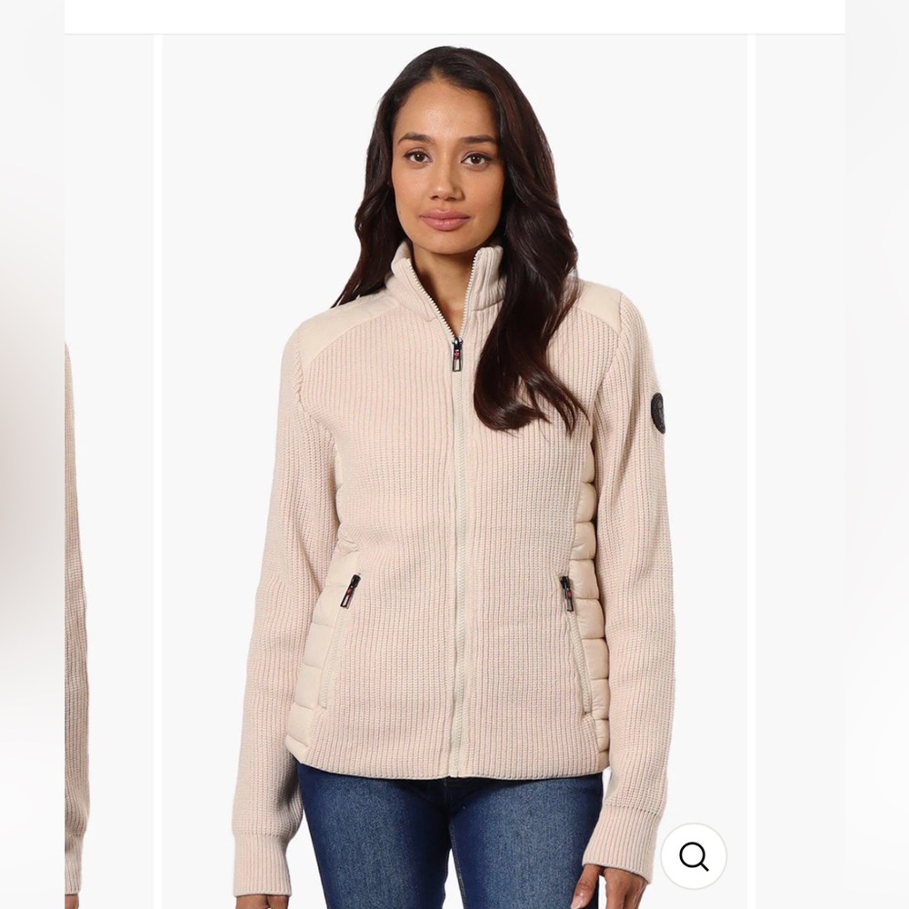 NWT Canada Weather Gear Sweater Knit Zip-up Lightweight Jacket